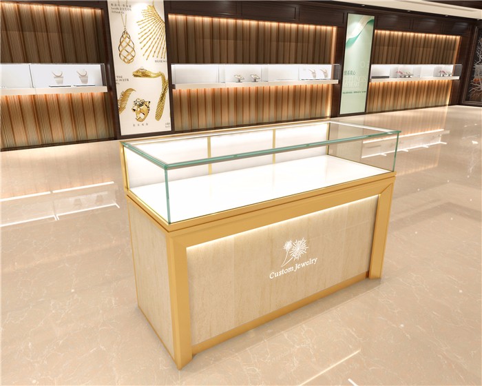 玻璃首饰展柜,精品珠宝展示柜台