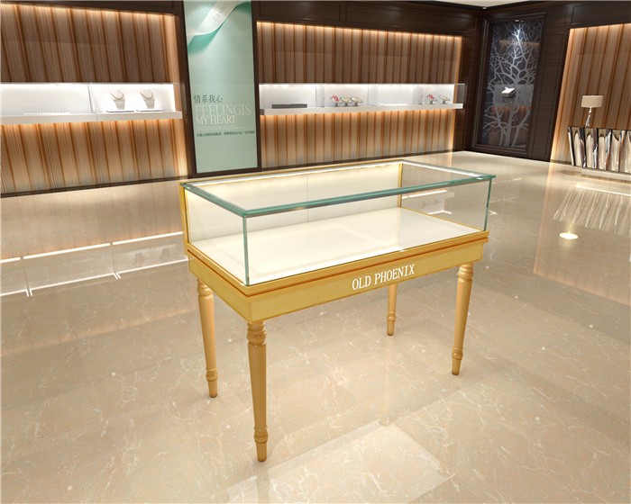 欧式珠宝柜,仿古珠宝展示柜,玻璃精品展示柜台