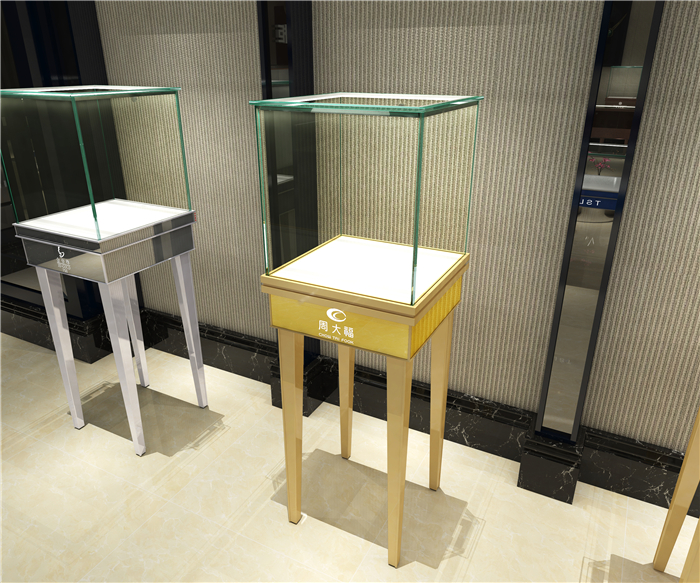 精品黄金展示柜  橱窗精品柜 玻璃精品展示柜