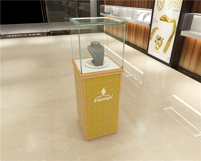 珠宝旋转独立展示柜A款-2号花纹
