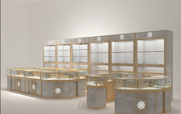 关于珠宝店内的玻璃珠宝展柜定制要点